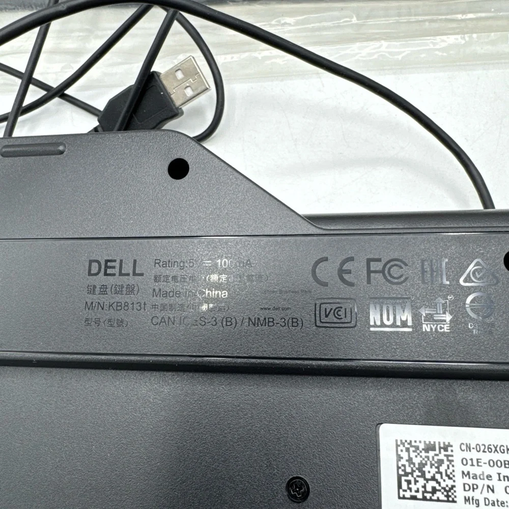 Dell KB813 (KB813BKUS) Smartcard Wired Keyboard - Black new